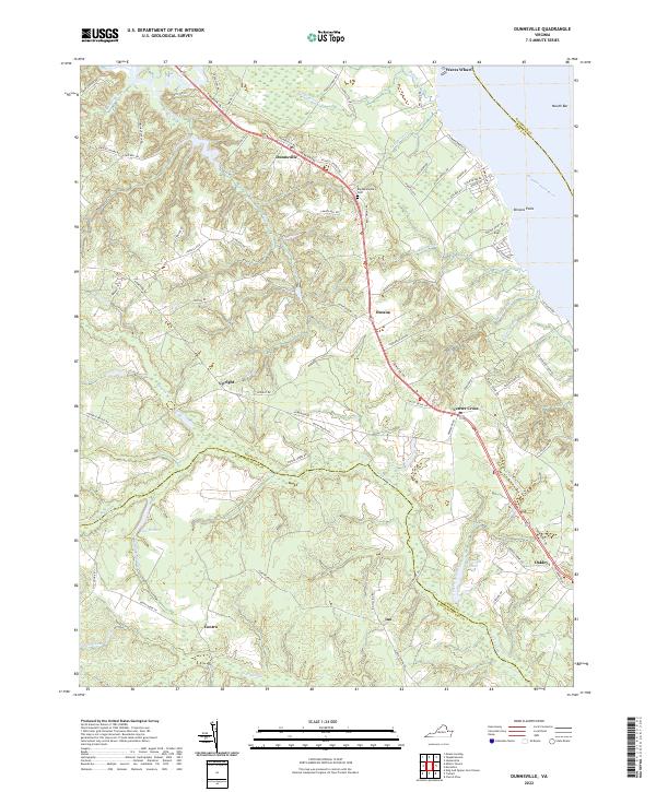 USGS Topographic Map – Dunnsville