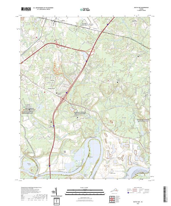 USGS Topographic Map – Dutch Gap