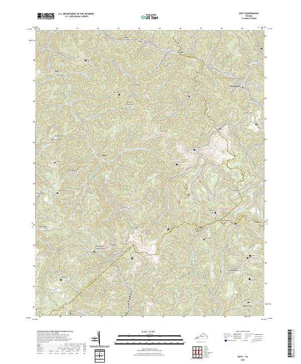 USGS Topographic Map – Duty
