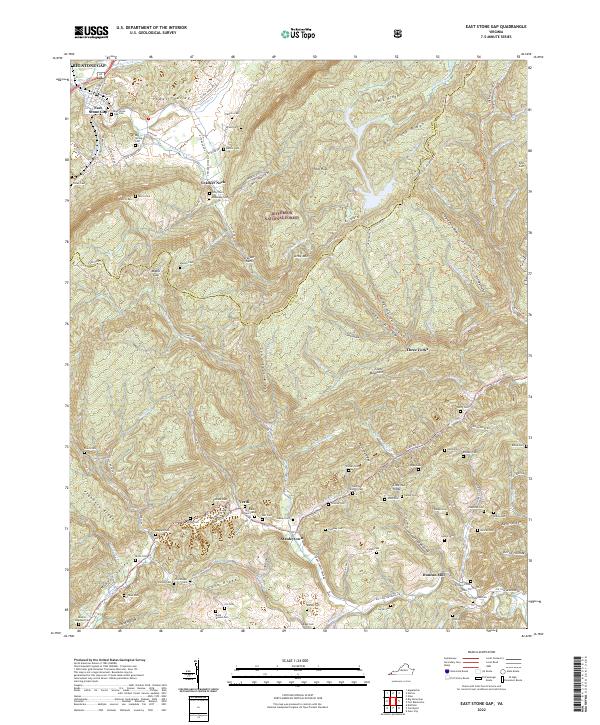 USGS Topographic Map – East Stone Gap