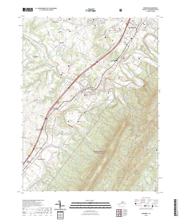 USGS Topographic Map – Edinburg