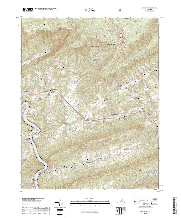 USGS Topographic Map – Eggleston