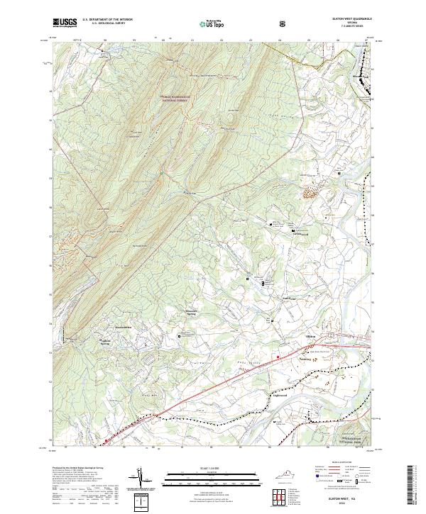 USGS Topographic Map – Elkton West