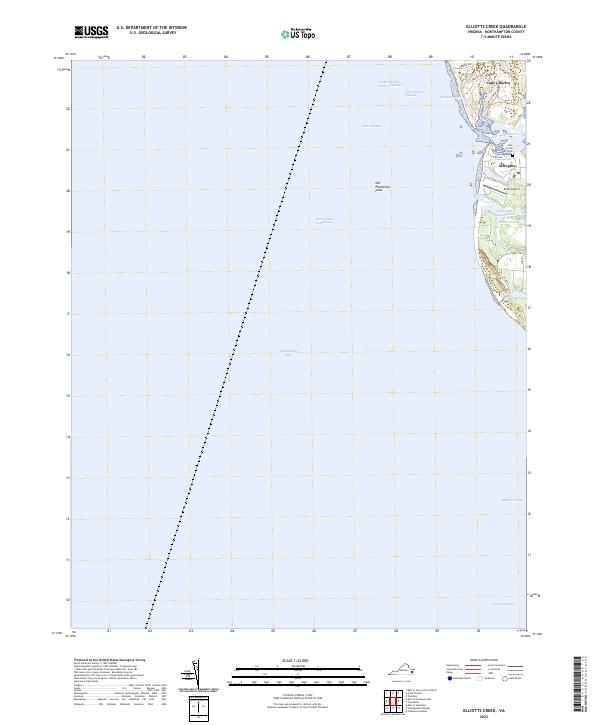 USGS Topographic Map – Elliotts Creek