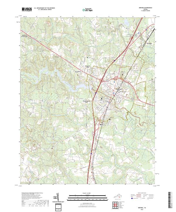 USGS Topographic Map – Emporia