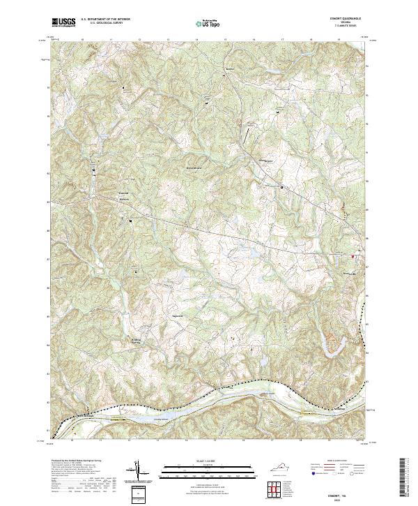 USGS Topographic Map – Esmont