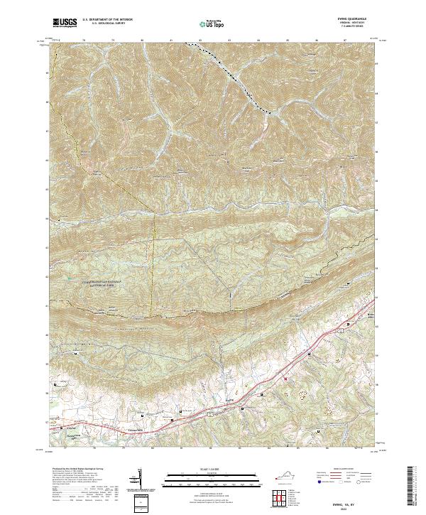 USGS Topographic Map – Ewing