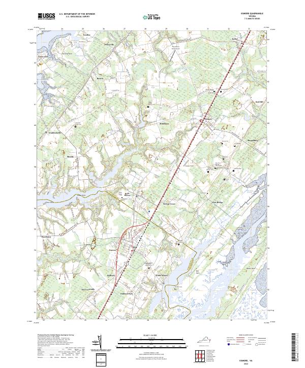 USGS Topographic Map – Exmore