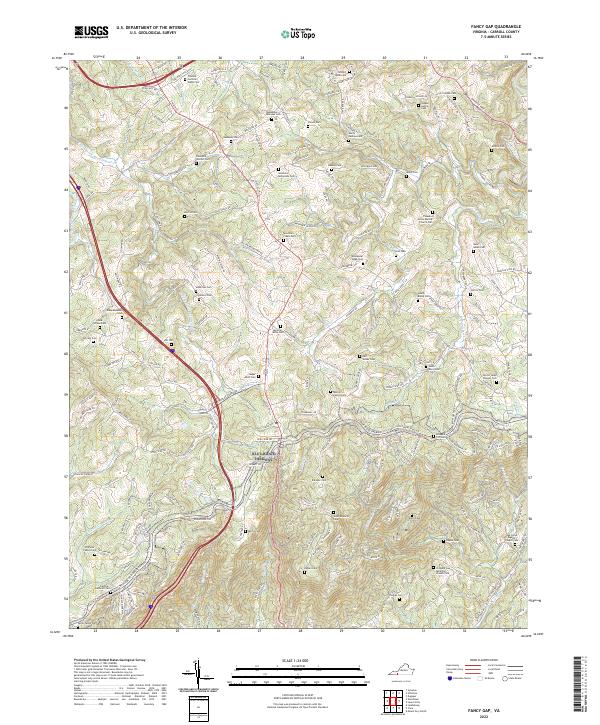 USGS Topographic Map – Fancy Gap