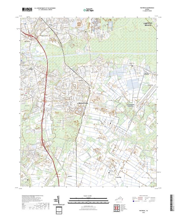 USGS Topographic Map – Fentress