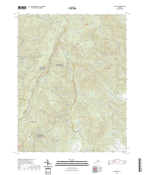 USGS Topographic Map – Fletcher