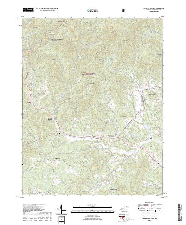 USGS Topographic Map – Forks of Buffalo