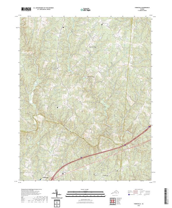 USGS Topographic Map – Forksville