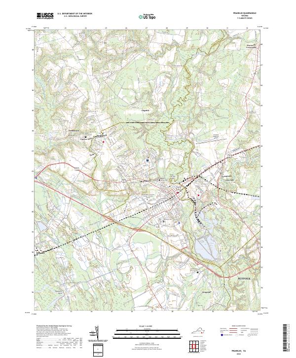 USGS Topographic Map – Franklin