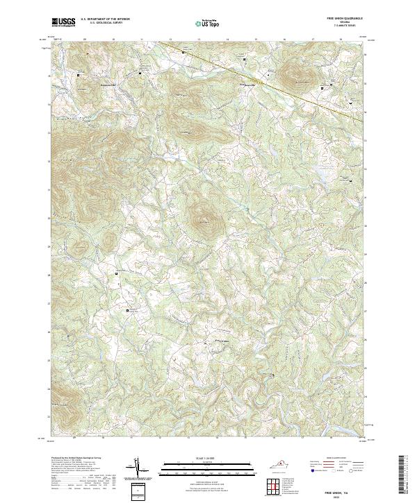 USGS Topographic Map – Free Union