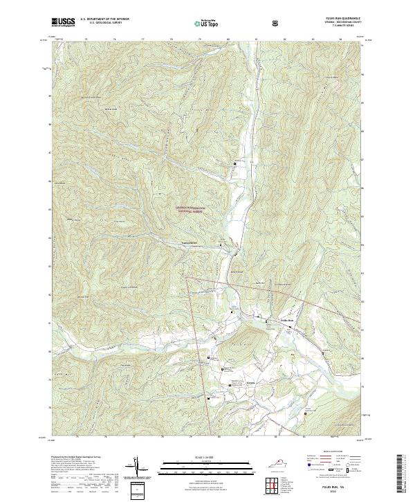 USGS Topographic Map – Fulks Run