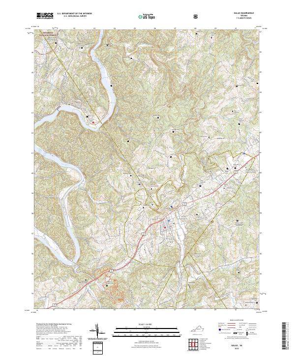 USGS Topographic Map – Galax