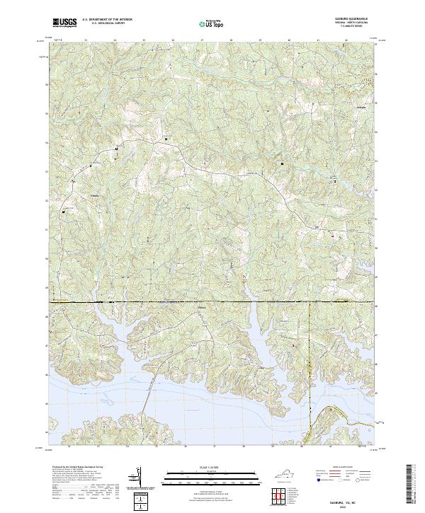 USGS Topographic Map – Gasburg