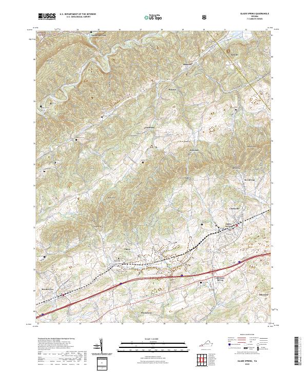 USGS Topographic Map – Glade Spring