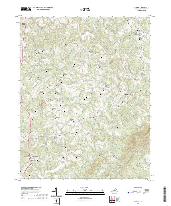 USGS Topographic Map – Gladehill