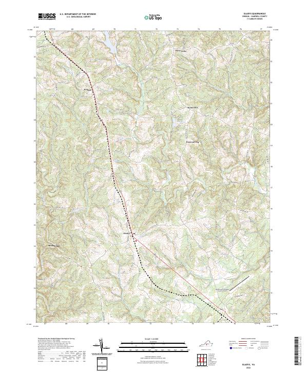 USGS Topographic Map – Gladys