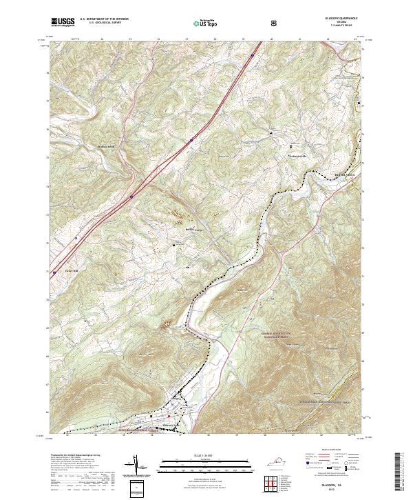 USGS Topographic Map – Glasgow