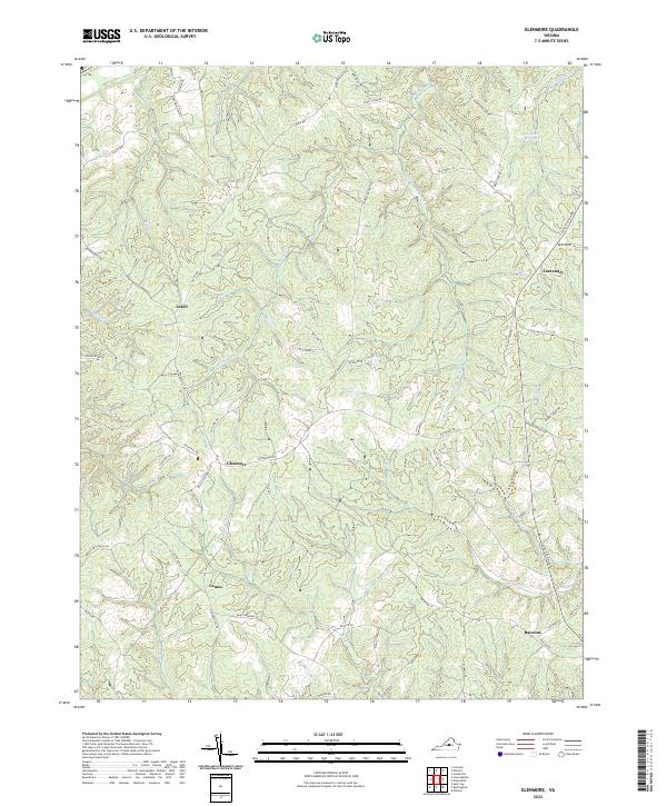 USGS Topographic Map – Glenmore