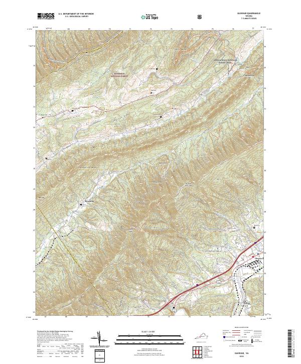 USGS Topographic Map – Glenvar