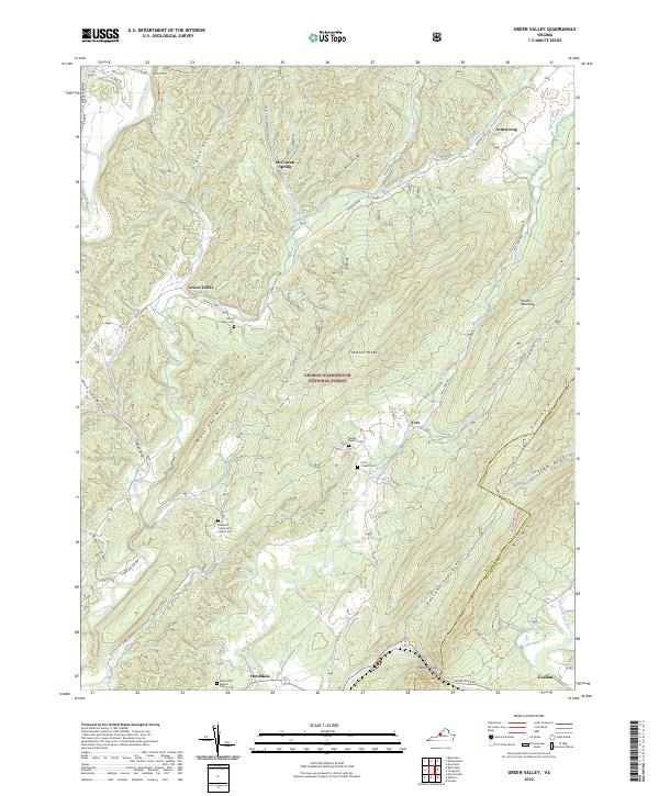 USGS Topographic Map – Green Valley