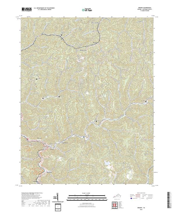 USGS Topographic Map – Grundy