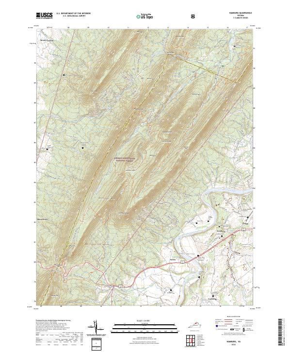 USGS Topographic Map – Hamburg