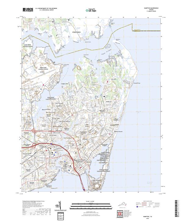 USGS Topographic Map – Hampton