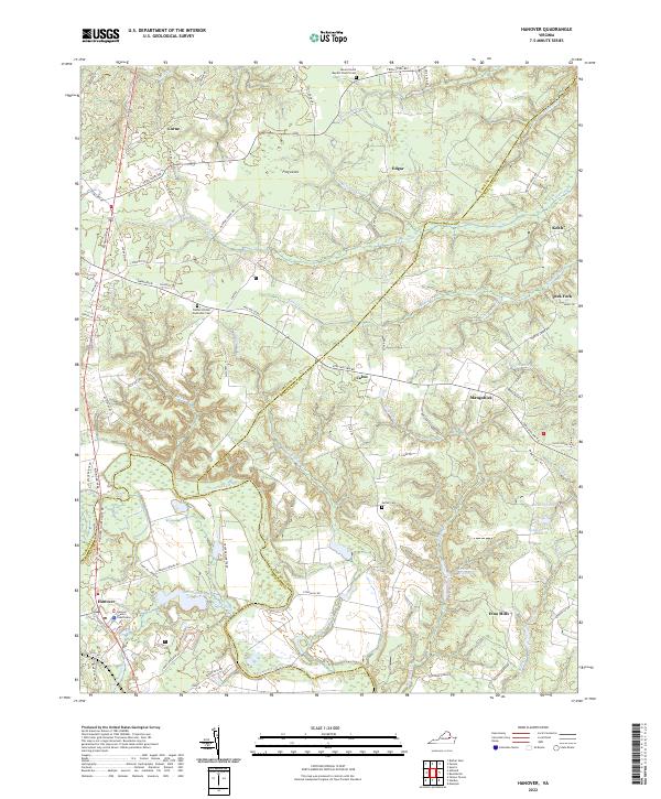 USGS Topographic Map – Hanover