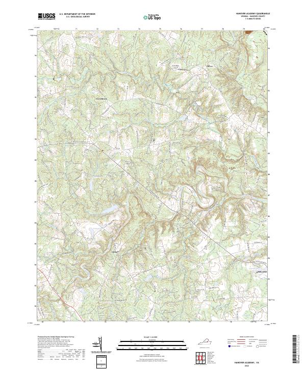USGS Topographic Map – Hanover Academy