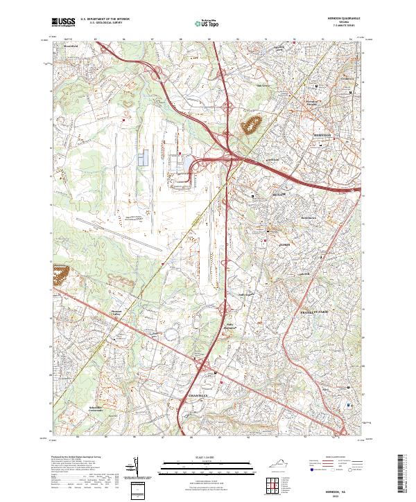USGS Topographic Map – Herndon