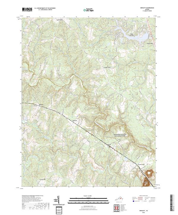 USGS Topographic Map – Hewlett