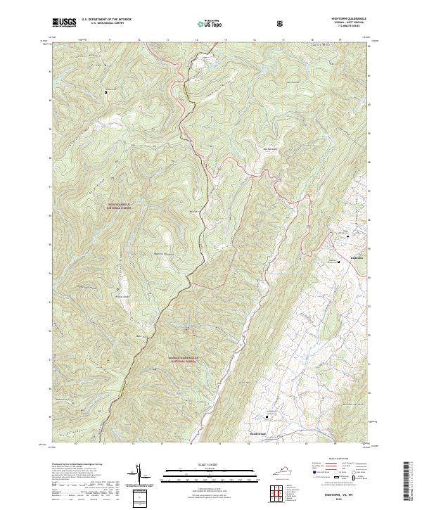 USGS Topographic Map – Hightown