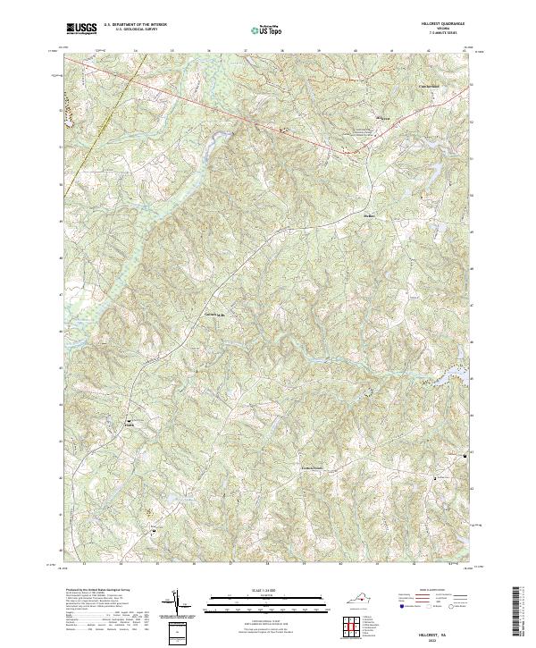 USGS Topographic Map – Hillcrest