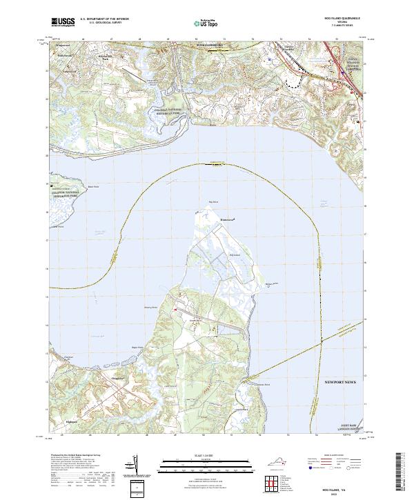 USGS Topographic Map – Hog Island