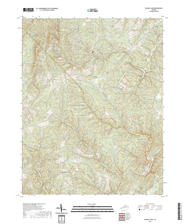 USGS Topographic Map – Holiday Lake