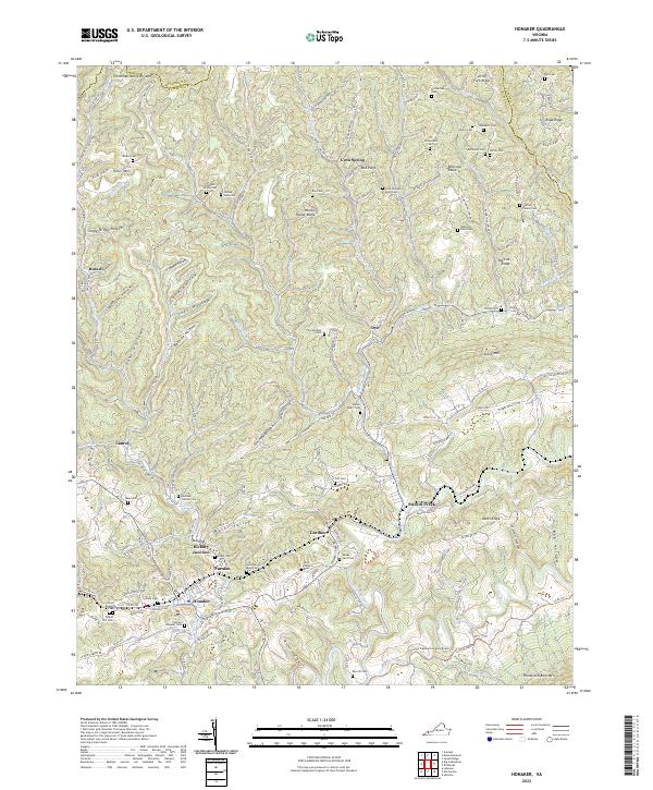 USGS Topographic Map – Honaker