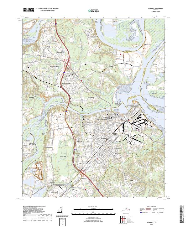 USGS Topographic Map – Hopewell