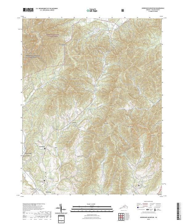 USGS Topographic Map – Horseshoe Mountain
