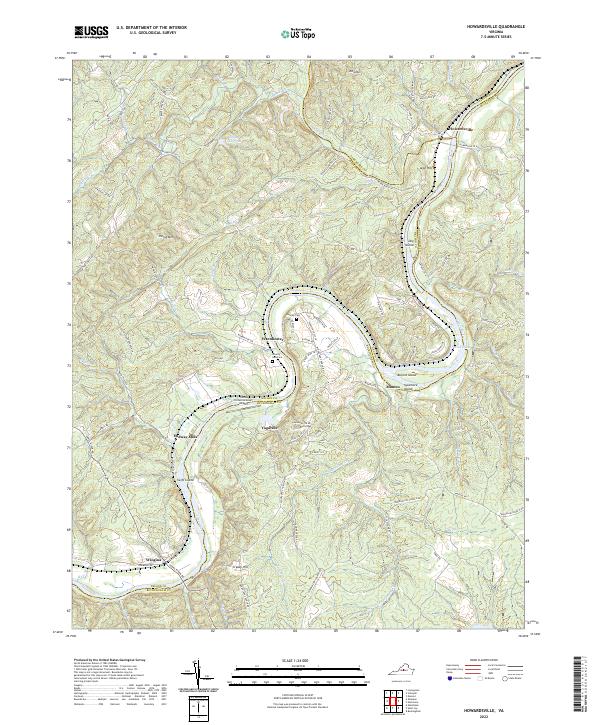 USGS Topographic Map – Howardsville
