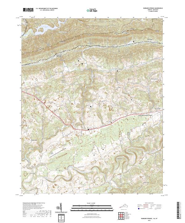 USGS Topographic Map – Hubbard Springs