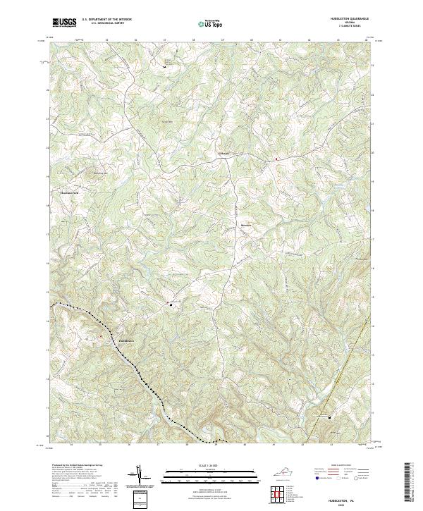 USGS Topographic Map – Huddleston