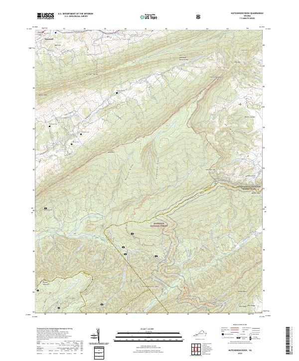 USGS Topographic Map – Hutchinson Rock