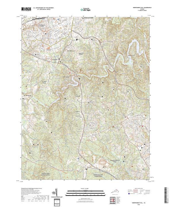 USGS Topographic Map – Independent Hill