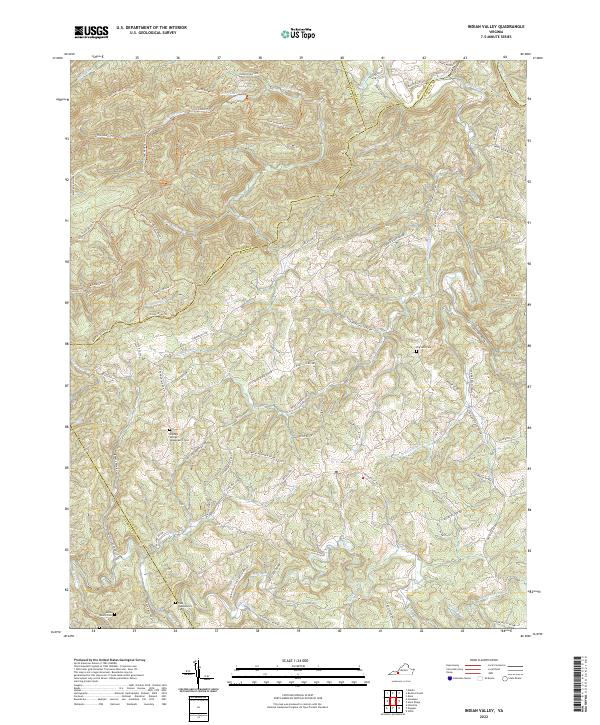 USGS Topographic Map – Indian Valley