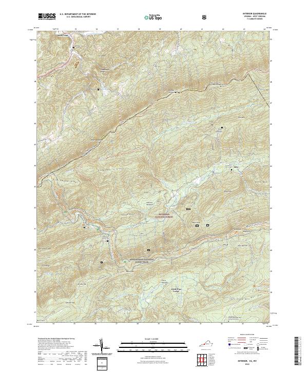 USGS Topographic Map – Interior